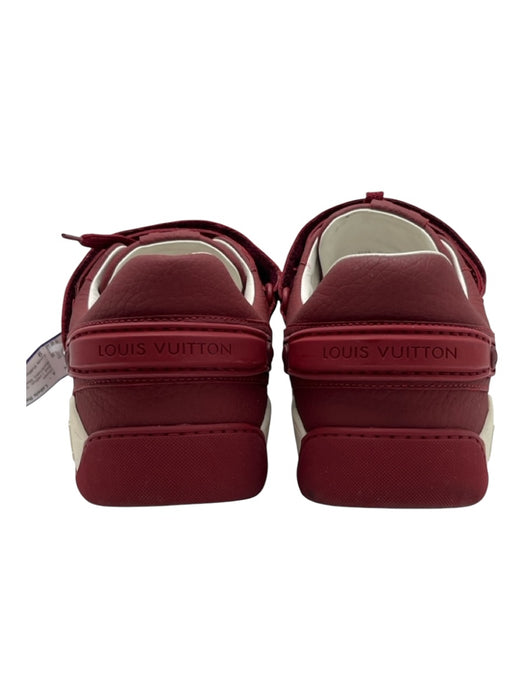 Louis Vuitton Shoe Size 9 Red Leather Solid Strap Sneaker Men's Shoes Red / 9