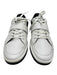 Louis Vuitton Shoe Size 9.5 White & Black Leather Solid Strap Sneaker Shoes White & Black / 9.5