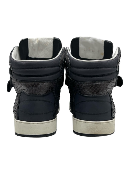 Louis Vuitton Shoe Size 9 Gray & White Snakeskin Solid Strap High Top Shoes Gray & White / 9