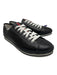 Prada Shoe Size 9 Black Leather Perforated Sneaker Men's Shoes Black / 9