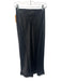 Doen Size S Black Silk Satin Elastic Waistband Lace Trim Slip Skirt Black / S