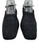 Studio Amelia Shoe Size 39 Black textile upper Crochet Chisel Toe Pump Flats Black / 39