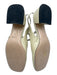 Miu Miu Shoe Size 39 Cream White Leather Upper Patent Logo T Strap Slingbacks Cream White / 39