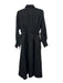 Aje. Size Est S/M Black & White Linen Blend Long Sleeve Logo Button Front Dress Black & White / Est S/M