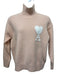 Ami Alexandre Mattiussi Size M Blush Pink & White Long Sleeve Logo Sweater Blush Pink & White / M