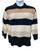 Khaite Size S Black, Cream, Multi Cashmere Long Sleeve Knit Crew Neck Sweater Black, Cream, Multi / S