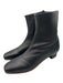 By Far Shoe Size 39 Black Leather Square Toe Side Zip Boots Black / 39