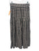 Doen Size S Black, Cream & Red Cotton Plaid Button Front Long Sleeve Skirt Set Black, Cream & Red / S