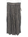 Doen Size S Black, Cream & Red Cotton Plaid Button Front Long Sleeve Skirt Set Black, Cream & Red / S