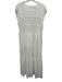 Dissh Size 4 White Linen & Cotton Cap Sleeve Gathered Tiered Dress White / 4