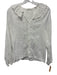 Doen Size XS White Cotton Long Balloon Sleeve Swiss Dot Button Up Top White / XS