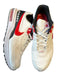 Nike Air Max Shoe Size 14 White & Red Leather Athletic Men's Sneakers White & Red / 14