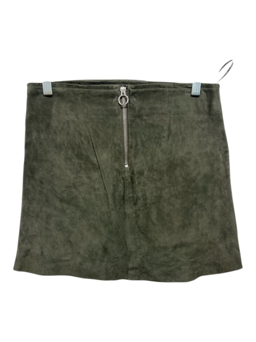 BlankNYC Size 27 Forrest Green Suede Back Zip Pocket Skirt Forrest Green / 27