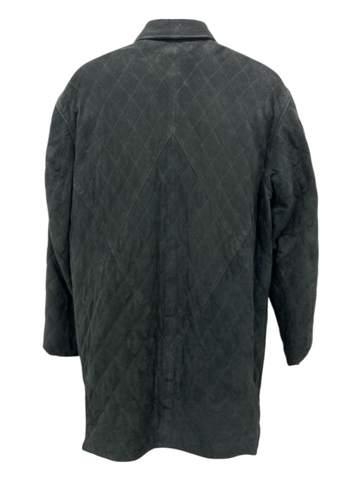 Bobby Jones Size M Black Suede Solid Buttons Men's Jacket M