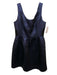 Shoshanna Size 10 Blue & Black Polyester Blend Metallic Thread Sleeveless Dress Blue & Black / 10