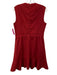Red Valentino Size 44 Red Polyester Blend Bow detail Sleeveless Back Zip Dress Red / 44