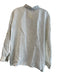 Eileen Fisher Size M White Linen Collared Button Up Long Sleeve Top White / M
