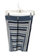 Rag & Bone Size XS Blue & White Cotton Blend Back Zip Striped Knit Skirt Blue & White / XS
