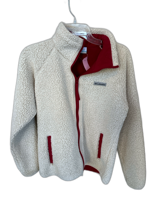 Columbia Size XS Beige Polyester Red lining Fleece Zip Up Jacket Beige / XS
