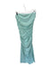 Celandine Size M Sea Green Modal Blend Strapless Gathered Side Maxi Dress Sea Green / M