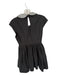 Kate Spade Size 6 Black & Silver Cotton & Silk Cap Sleeve Dress Black & Silver / 6
