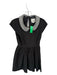 Kate Spade Size 6 Black & Silver Cotton & Silk Cap Sleeve Dress Black & Silver / 6