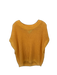 Apiece Apart Size M/L Marigold Linen Cap Sleeve Crochet Loose Knit Top Marigold / M/L
