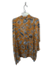 Corey lynn calter Size S Tan & black Viscose Blend Long Sleeve sea shell Dress Tan & black / S