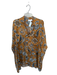Corey lynn calter Size S Tan & black Viscose Blend Long Sleeve sea shell Dress Tan & black / S
