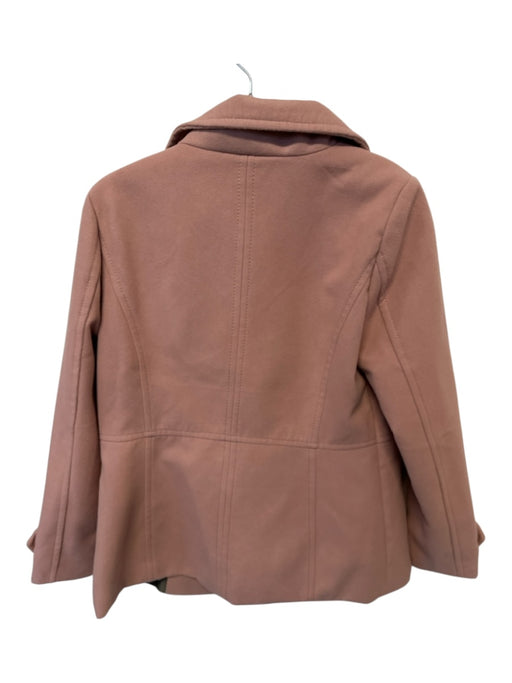 Thread & Supply Size M Mauve Polyester Blend Long Sleeve Buttons Long Coat Mauve / M