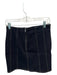 Veronica Beard Size 6 Dark Wash Cotton Blend Back Zip Mini Denim Skirt Dark Wash / 6