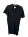 Tuckernuck Size XS Black Polyester Blend Short Sleeve Split Neck Collar Dress Black / XS