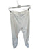 Alo Size M Off White Polyester Blend Pleat Detail Elastic Waist Leggings Off White / M