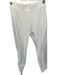 Alo Size M Off White Polyester Blend Pleat Detail Elastic Waist Leggings Off White / M
