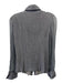 Akris Size 8 Gray Silk Micropleat Crinkle Long Sleeve Blouse Top Gray / 8
