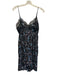 Intimately Free People Size S Black, Purple & Blue No Fabric Tag Mini Dress Black, Purple & Blue / S