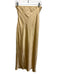 Meshki Size S Light Yellow Polyester Sleeveless Satin Zip Close Midi Dress Light Yellow / S