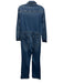 Mango Size Medium Medium Wash Cotton Denim Patch Pocket Whiskering Jumpsuit Medium Wash / Medium