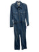 Mango Size Medium Medium Wash Cotton Denim Patch Pocket Whiskering Jumpsuit Medium Wash / Medium