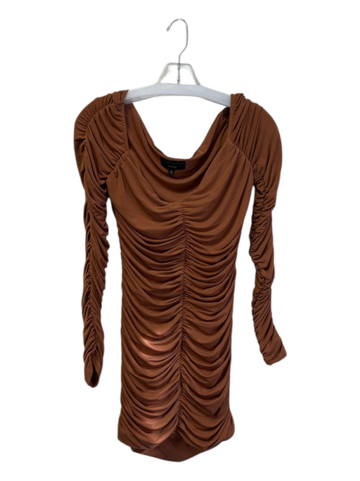 Michael Costello x Revolve Size Small Rust No Fabric Tag Ruched Bodice Dress Rust / Small