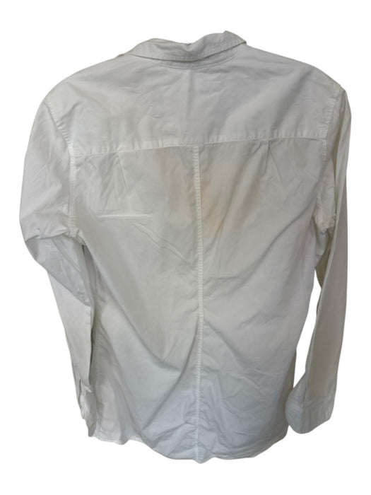 Frank & Eileen Size M White Cotton Long Sleeve Button Down Long Top White / M