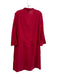 Tory Burch Size 10 Red Cotton Long Sleeve Semi Sheer V Neck Dress Red / 10