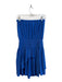 Ramy Brook Size S Navy Polyester Sleeveless Above Knee Ruffle Detail Dress Navy / S