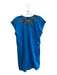 Johnny Was Size M Blue & Multi Polyester Blend V Neck Short Sleeve Floral Tunic Blue & Multi / M