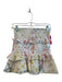Love Shack Fancy Size S White & Multi Cotton Ruffle Shirred Mini Skirt White & Multi / S