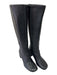 Vince Shoe Size 7 Black Leather Knee High Side Zip Stitch Detail Boots Black / 7