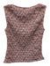 Reformation Size S Pink, Blue, Multi Polyethylene Sleeveless Knit Textured Top Pink, Blue, Multi / S