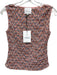 Reformation Size S Pink, Blue, Multi Polyethylene Sleeveless Knit Textured Top Pink, Blue, Multi / S