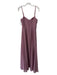 Azazie Size 4 Mauve Purple Polyester Spaghetti Strap High SLit Back Zip Gown Mauve Purple / 4