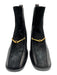 Tory Burch Shoe Size 8.5 Black & Gold Leather Suede Horsebit Chelsea Booties Black & Gold / 8.5
